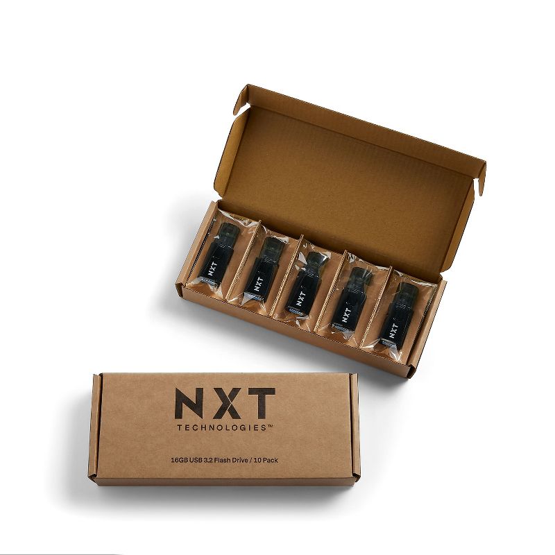 NXT Technologies 16GB USB 3.2 Type-A Flash Drive Black 10/Pack (NX61136), 1 of 6