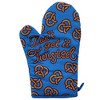 Don't Get It Twisted Oven Mitt Funny Salted Pretzel Novelty Kitchen Glove - Crazy Dog Bakeware - 2 of 4