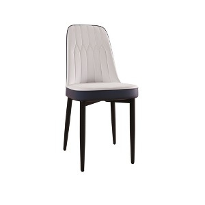 NicBex Set of 2 Dining Chair Contemporary PU Leather Metal Legs Side Chair with Cushion Seats for Kitchen,Dining Room - 1 of 4