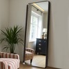 MAYEERTY Aluminum Alloy Metal Frame Rectangle Wall Mirror Bathroom Makeup Mirror for Bedroom Living Room - 3 of 4