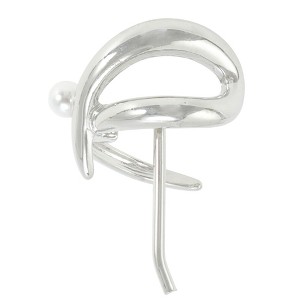 Unique Bargains Women's Cross Faux Pearl Ponytail Buckle Hair Clip 1 Pc - 1 of 4