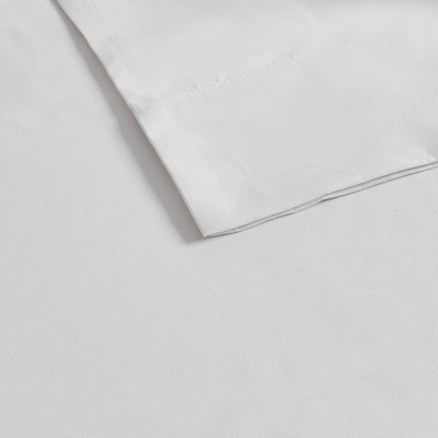 King White Deep Pocket Microfiber Cotton Sheet Set