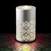 Sullivans 12" Speckled Moroccan LED Tabletop Fountain, White - 4 of 4