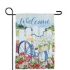 Northlight White Picket Fence Floral Outdoor Garden Flag 12.5" x 18" - 3 of 4