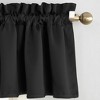 54"x18" Sun Zero Room Darkening Seymour Rod Pocket Curtain Valance - 2 of 3