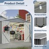 CAVINAS Outdoor Storage Shed with Lockable Doors Weatherproof Garden Shed for Garden, Lawn - 4 of 4