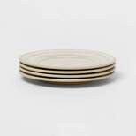 8.5" 4pk Melamine Lancashire Salad Plates White/Cream - Threshold™