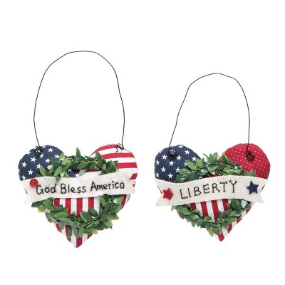 Gallerie II Liberty Heart Ornament, A/2