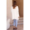 Coolmee Women's Long Sleeve Casual Knit Cardigan Open Front Cozy Sweater Coat with Pockets - 3 of 3