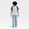 Boys' Short Sleeve T-Shirt and Plaid Fleece Pants Pajama Set - Cat & Jack™ - 2 of 4