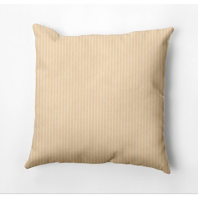 18"x18" Ticking Striped Square Throw Pillow - e by design