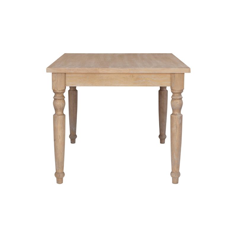 Brighton Traditional Light Natural Dining Table Brown - Linon, 3 of 9