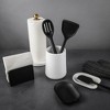 LunaLulinlk 6.2" Ribbed Ceramic Kitchen Utensil Holder, White - 3 of 4