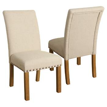 Set of 2 Michele Dining Chair with Nailhead Trim - HomePop