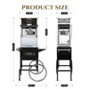 FONTOI 6/8/10/12/16/20 OZ Popcorn Machine with Cart Stainless Steel Kettle Heated Warming Deck and Old Maids Drawer for Easy Cleanup - 3 of 4