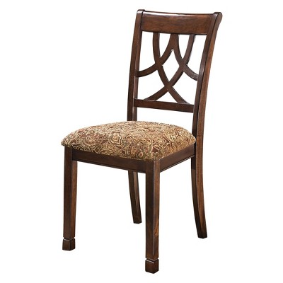 Photo 1 of 2pc Leahlyn Dining Upholstered Side Chair Medium Brown - Signature Design by Ashley