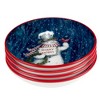 Certified International Set of 4 38oz Snowman Greetings Soup/Pasta Bowls - 2 of 3