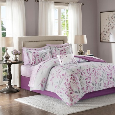 9Pcs Comforter Set, Solid Bedding Set, Cotton Bed Comforter