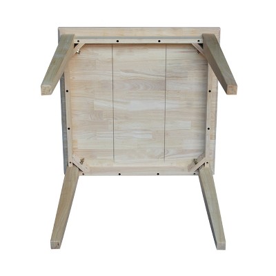 Elegant Solid Wood Extendable Square Dining Table in Natural Finish