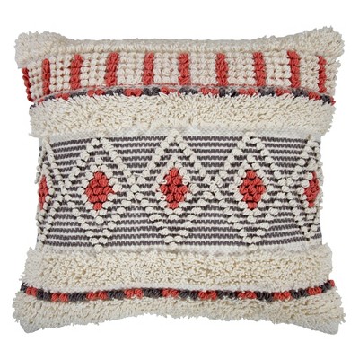 22"x22" Oversize Urban Farm Square Throw Pillow - SAATVIK