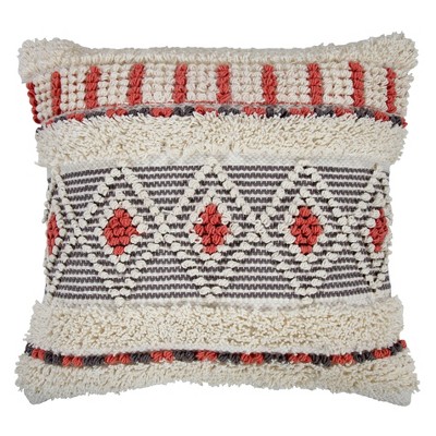 22"x22" Oversize Urban Farm Square Throw Pillow - SAATVIK