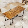 Resenkos Kitchen Table, Dining Table,71 Inch Large Dining Table for 6-8 People Rectangular Wood Kitchen Table-Rustic Brown - 2 of 4