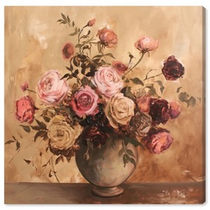 Art Remedy Burgundy Flower Afternoon Floral Glam Art Unframed - 1 of 4