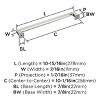 Amerock Lintel Pull for Cabinets, Drawers, and Furniture - 4 of 4