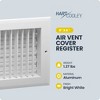 Hart & Cooley 8 x 6 Inch Air Vent Cover, Register w/Multi-Shutter Damper, White - 2 of 4