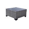 CAVINAS Outdoor Couch Set, PE Wicker Patio Furniture Sets with Coffee Table, Modern All-Weather Porch Furniture for Garden, Gray - 3 of 4
