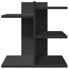 Aghana Digitals Black Multilayer Wood Desktop Organizer - 42x21.5x42cm, Spacious Storage for - 4 of 4