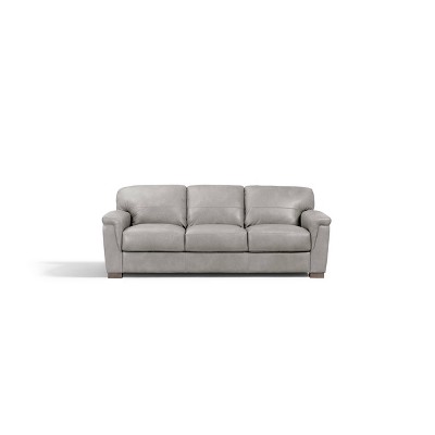 91" Cornelia Sofa Beige Leather - Acme Furniture: Sturdy Wooden Frame, Removable Cushions, Tufted Design