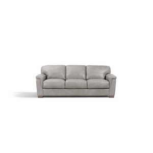 91" Cornelia Sofa Beige Leather - Acme Furniture: Sturdy Wooden Frame, Removable Cushions, Tufted Design - 1 of 4