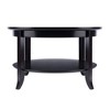 Genoa Coffee Table, Glass Inset and Shelf - Dark Espresso - Winsome: Elegant for Living Room, Wood Composite Frame - 4 of 4