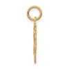 Black Bow Jewelry 14k Yellow Gold, Grace Collection, Satin Heart Initial S Pendant, 15mm - 2 of 4