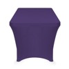 Lann's Linens Fitted Tablecloths for Rectangular Tables - Wedding, Banquet, Trade Show Polyester Cloth Fabric Cover - 3 of 3