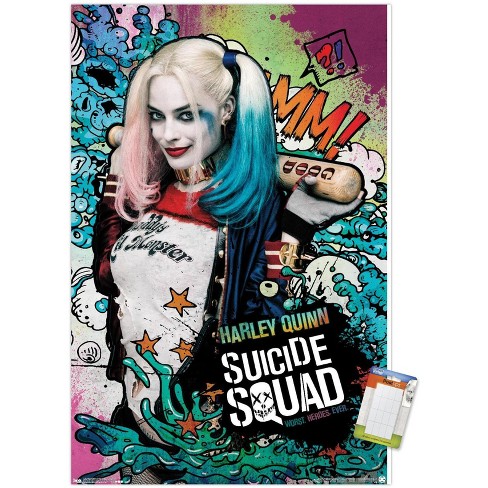 DC Comics Movie - Suicide Squad - Joker Wall Poster, 14.725 x 22.375,  Framed 