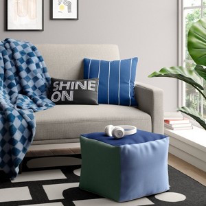 Color Block Dorm Pouf - Room Essentials™ - 1 of 4