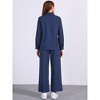 Allegra K Women's Linen Set Button Down Shirt and Drawstring Wide Leg Pants Casual Outfits 2 Pcs - 4 of 4