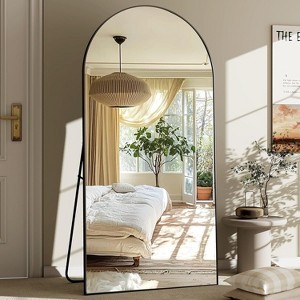 30x71 inch Wall Mount Arched Full Length Mirror-Aluminum Alloy Frame High Definition - 1 of 4