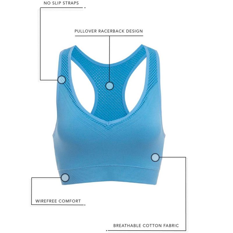 Leading Lady The Lea - Cooling Low-Impact Racerback Sports Bra, 5 of 6