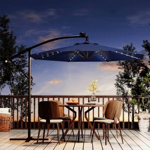 10ft Offset Patio Umbrella, Cantilever Umbrella with Easy Lift & Tilt Adjustment - 1 of 4