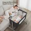 BabyBond 3-in-1 Baby Bassinet with Comfy Mattress, Wheels & 6 Height Adjustments - 3 of 4