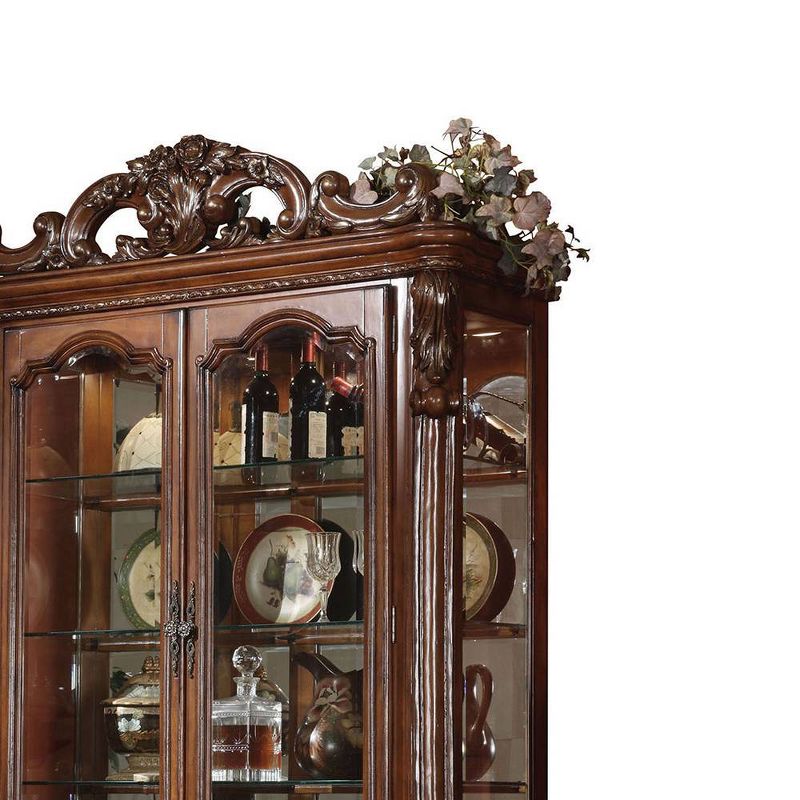51&#34; Dresden Decorative Storage Cabinet Cherry Oak - Acme Furniture, 4 of 7