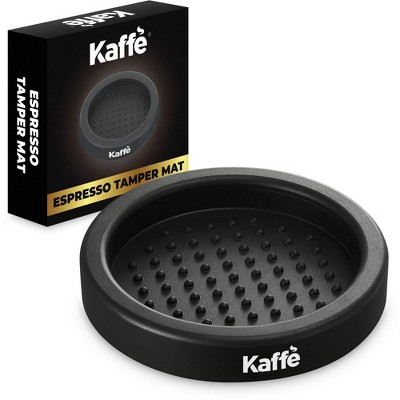 Homeland Goods Small Silicone Coffee Tamper Mat, Black, Anti-Slip For Espresso Machines
