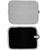Home Mart Goods Light Grey Heat Resistant Thick Soft Quilted Lining Kitchen Oven Pot Holders With Neoprene and Cotton Non-slip - 2 Pack - 3 of 4