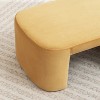 SEYNAR Modern Velvet Rectangle Accent Ottoman - 3 of 4