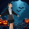 Northlight Black and Silver Vampire Girls Dress Halloween Children's Costume - Medium - 2 of 4
