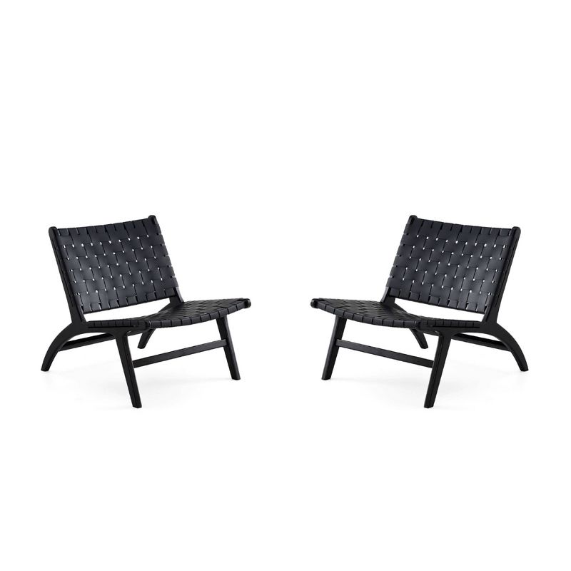 Set of 2 Maintenon Leatherette Accent Chairs - Manhattan Comfort, 1 of 13