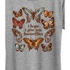 Women's - Instant Message - Give You Butterflies Short Sleeve Graphic T-Shirt - 2 of 4